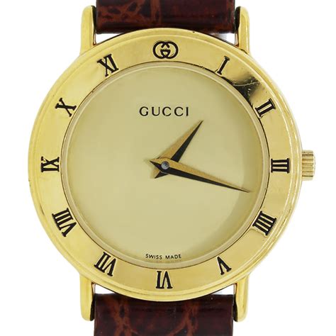 gucci riem vintage gold|vintage Gucci watches.